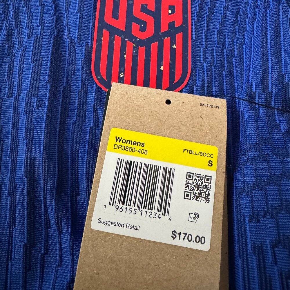 Nike USWNT United States Dri-FIT Soccer Match Jersey Women M DR3860-406 $170 NEW - Picture 13 of 13